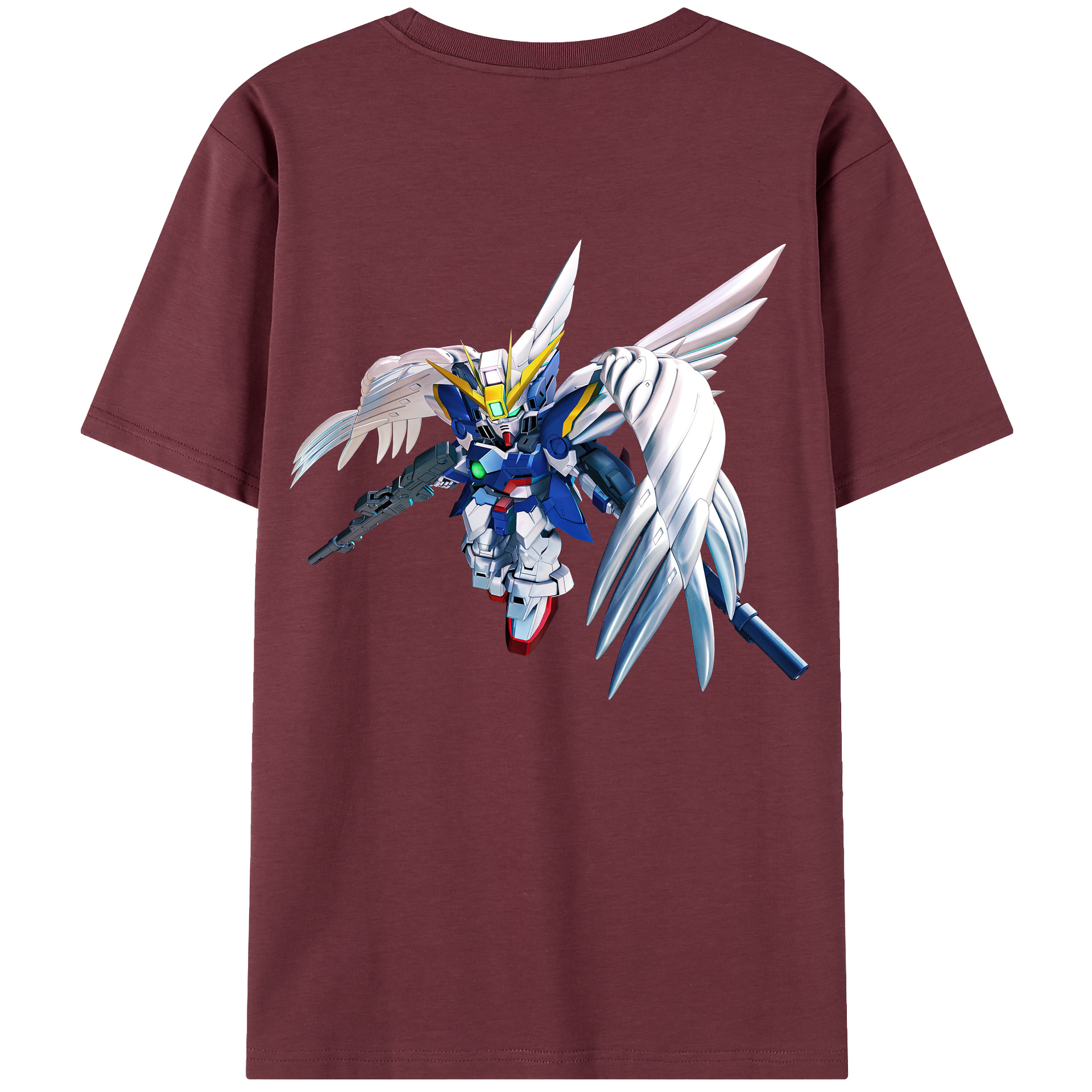 （画像用） 機動戦士ガンダム Mobile Suit Gundam 綿100％半袖Tシャツ（背面プリント）